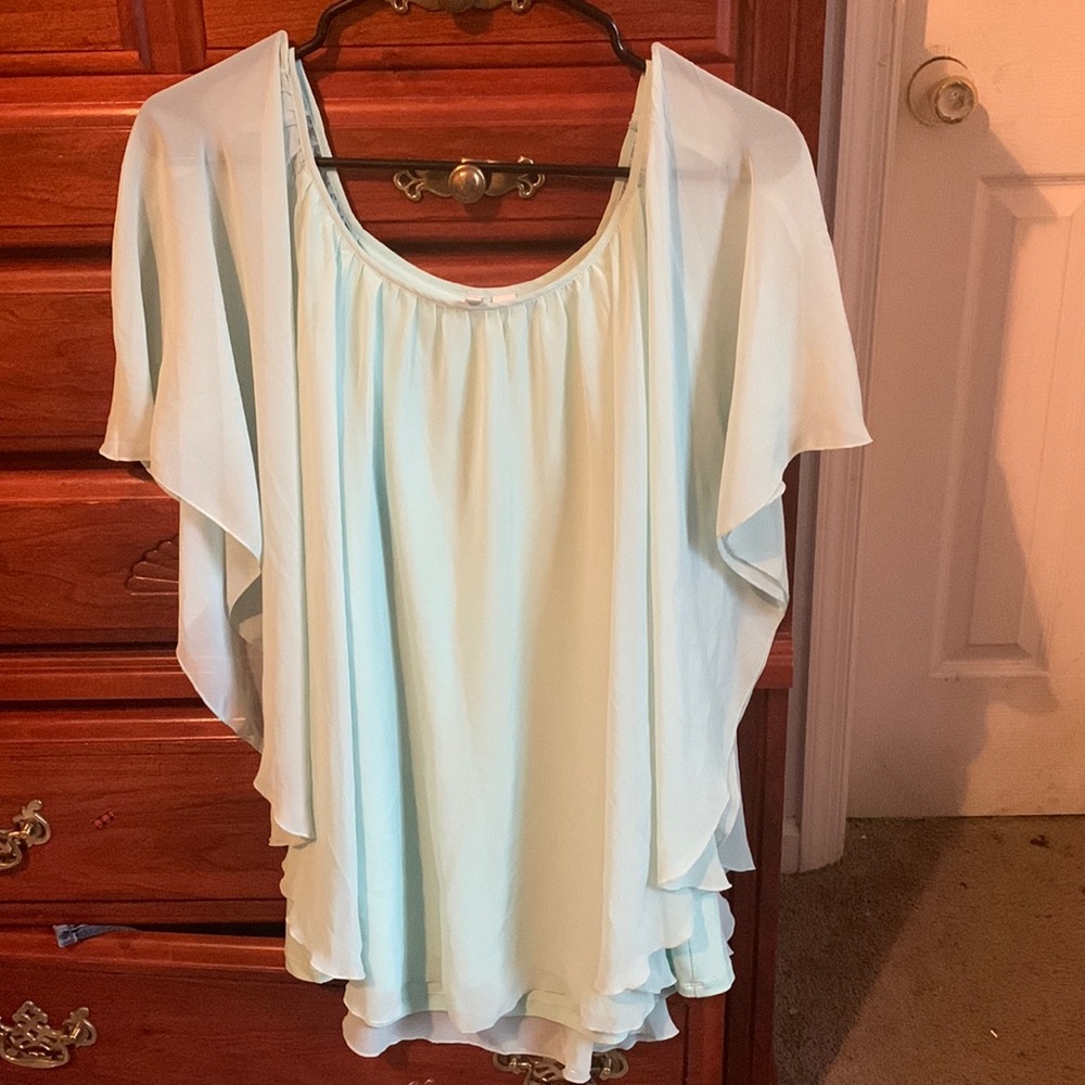 Mint colored blouse size XL
